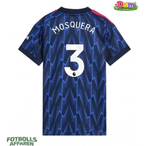 Arsenal Cristhian Mosquera #3 Bortatröja Kvinnor 2025-26 Kortärmad